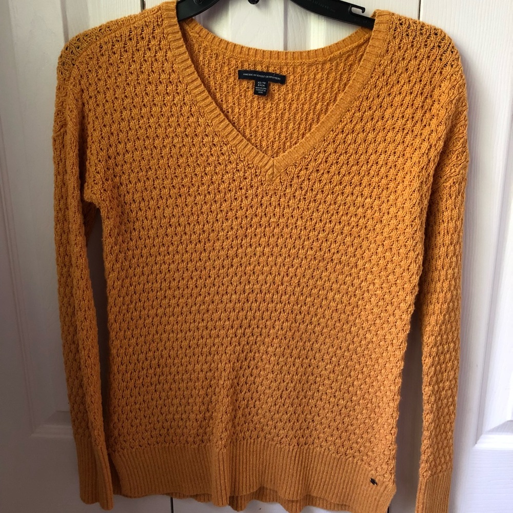 mustard yellow sweater